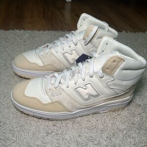 New Balance 650R Cream and White